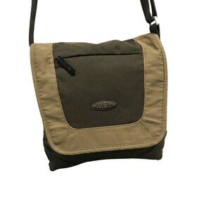 KEEN Transport Crossbody Bag Brown & Tan Nylon 10 X 12